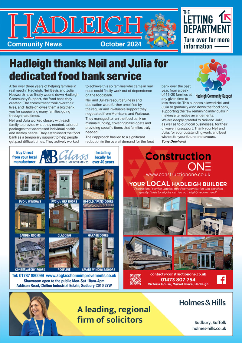 Hadleigh Community News Magazine Cover