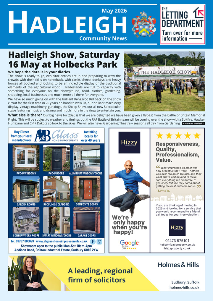 Hadleigh Community News Magazine Cover